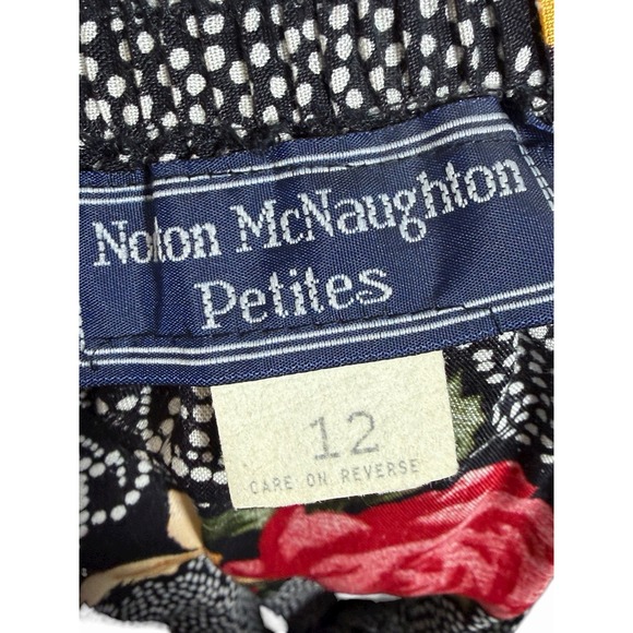 Vintage 90's Maxi Skirt 12 Floral Cottagecore Boho Button Front Nolan USA - Picture 8 of 9